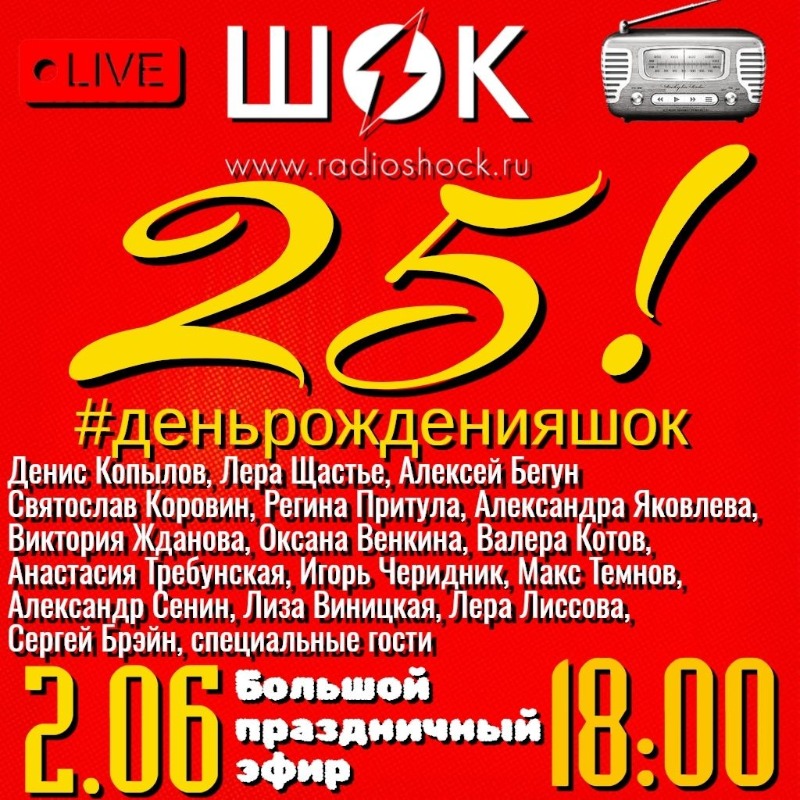 Radio SHOCK's Birthday (06/02/2026)